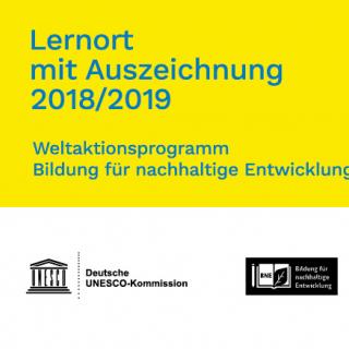 Auszeichnungslogo UNESCO-Weltaktionsprogramm
